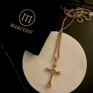 [SOLD] Marcozo 18k Gold-plated Cross necklace